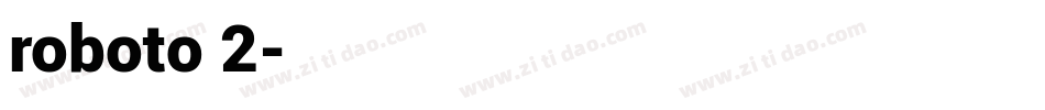 roboto 2字体转换